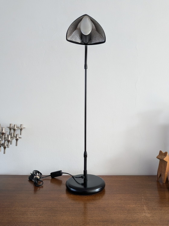 Image 1 of Vintage TPB table lamp black Postmodern Memphis Design Italy 1980s