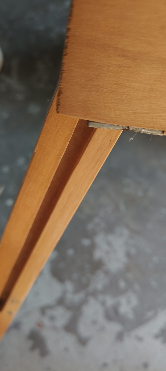 Image 1 of Chaises pliantes rétro vintage années 80, style Alvar Aalto, scandinaves, IKEA, en bois de hêtre