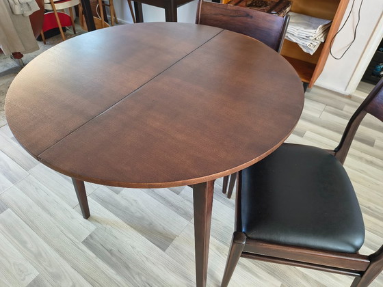 Image 1 of Vintage Round/Oval Danish Design Dining Table