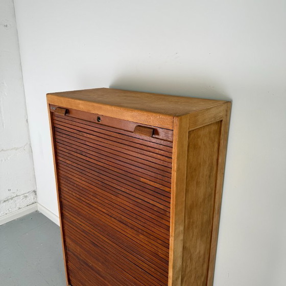 Image 1 of Compact roller shutter cabinet in Art Deco style