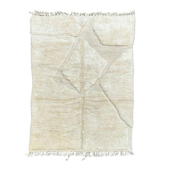 Handwoven wool rug - Plain rug - Moroccan rug 2.5x1.5m – Rugs & carpets, Cotton (photo 2 of 11)