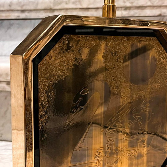 Lampada da tavolo Hollywood Regency di Georges Mathias per Maho, anni '70 – Lampade da tavolo, Brass (photo 3 of 14)