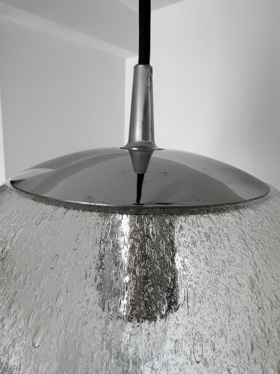 Image 1 of Hängeleuchte Bullé-Glas 70er Jahre