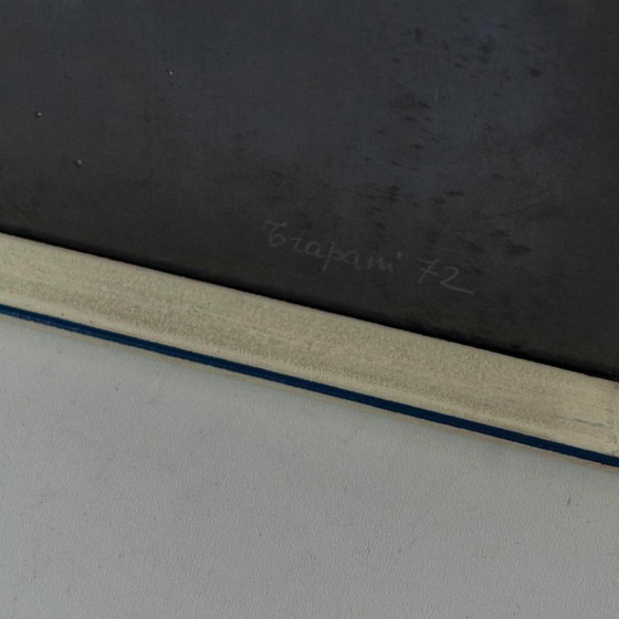 Image 1 of 1x 1970s Italian modern art lithograph poster created by Angela Trapani