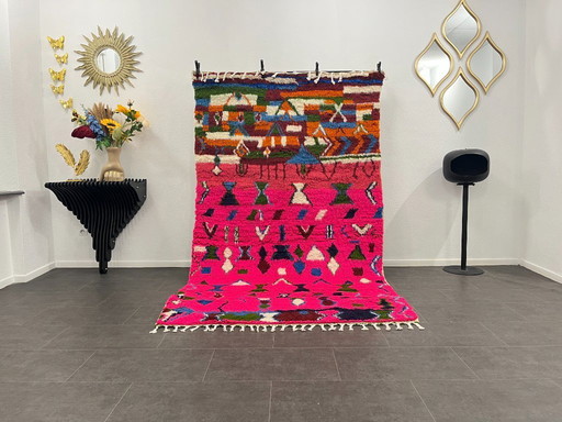 Berber Rug - 264 cm x 159 cm - colored Wool