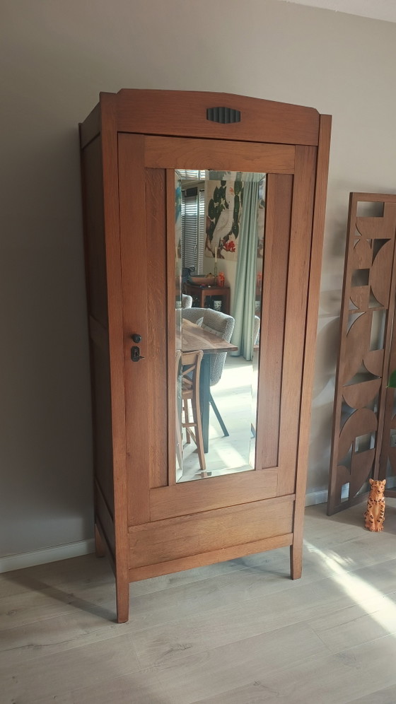 Image 1 of Beautiful Art Deco Amsterdam School wardrobe