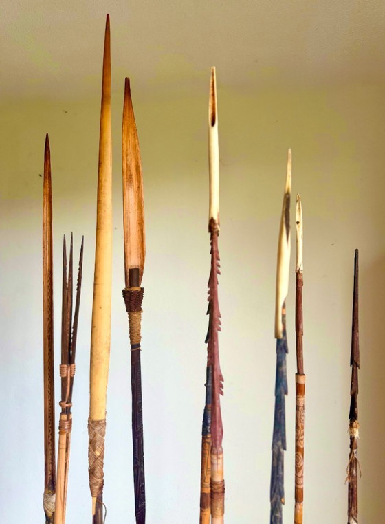 Arc et flèches des tribus Sepik et/ou Asmat de Papouasie-Nouvelle-Guinée – Objets déco, Bamboo (photo 13 of 17)