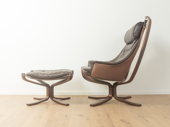 Image 1 of FALCON chair with footstool, Sigurd Ressell for Vatne Møbler, Vintage
