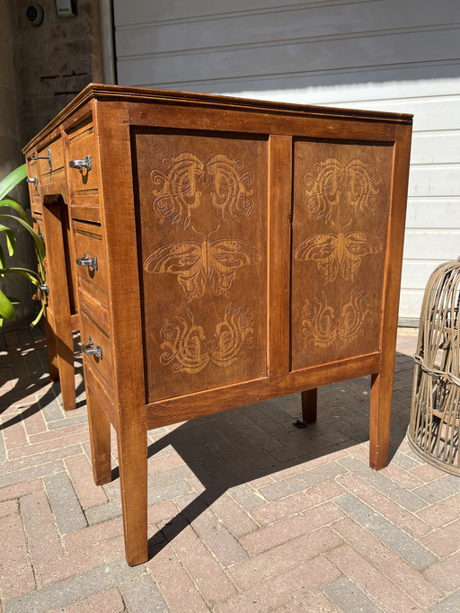Antique Children's Desk in Art Deco/Art Nouveau Style