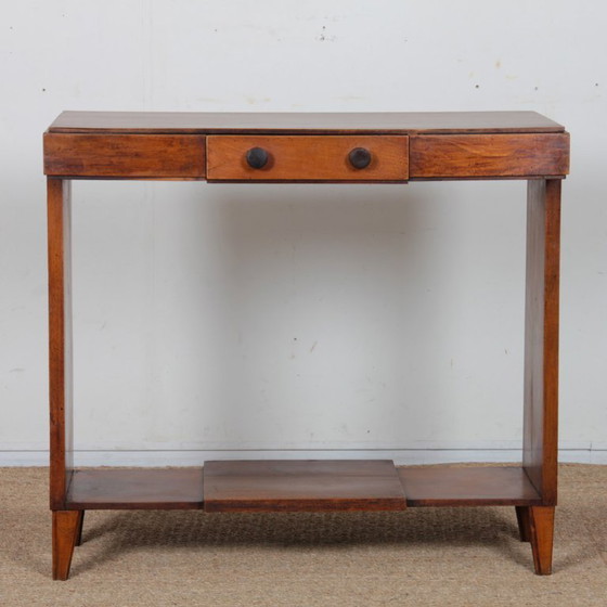 Image 1 of Houten consoletafel, Frans werk uit de jaren 1940-1950.