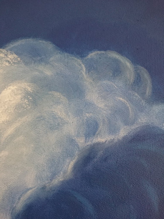 Image 1 of Dipinto ad olio "Paesaggio nuvoloso" di Byron Ray