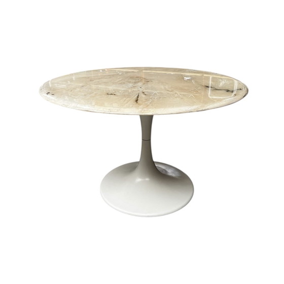 Image 1 of Tavolo anni '70 con piano in marmo