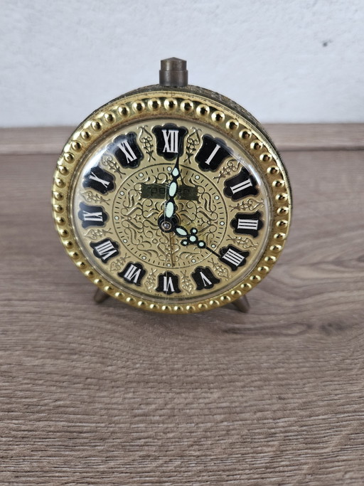 Reloj despertador antiguo vintage Peter Uhren Gmbh 1970