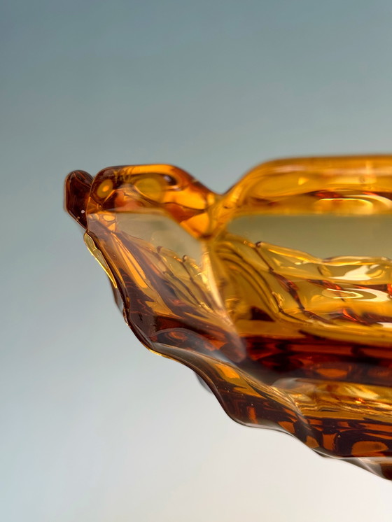 Image 1 of Ankerglas Bernsdorf - Ciotola - Donna - Vetro ambrato - Art Déco