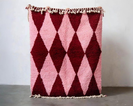 Tappeto marocchino bianco sporco con motivi colorati, 200 cm x 250 cm