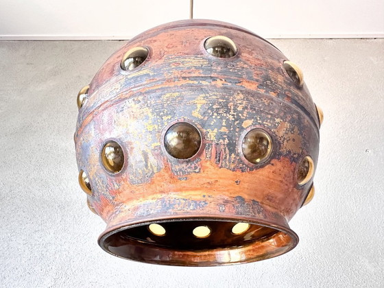 Image 1 of Vintage copper pendant lamp Raak Amsterdam