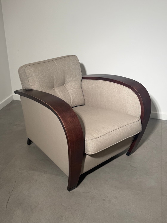 Fauteuil lounge Art Déco – Fauteuil sculptural en bois courbé – Wood (photo 2 of 6)