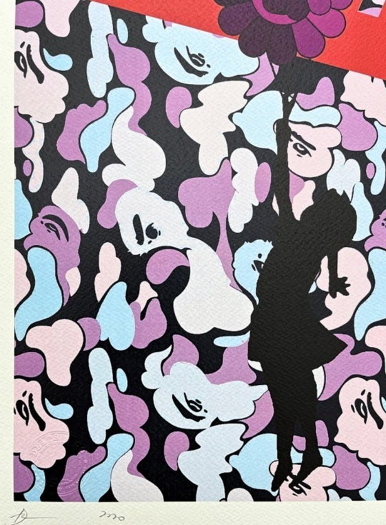 Image 1 of Death Nyc - Ragazza con palloncino blu di Murakami - Edizione limitata con certificato