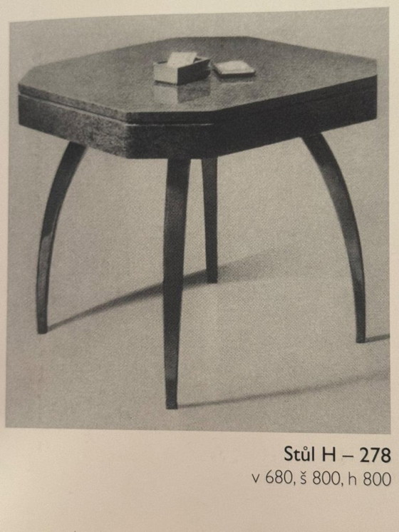 Image 1 of Card Table H-278, Jindřich Halabala, 1930s