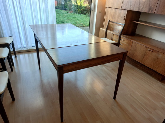 Image 1 of Vintage eettafel Deense stijl, uittrekbaar, palissander