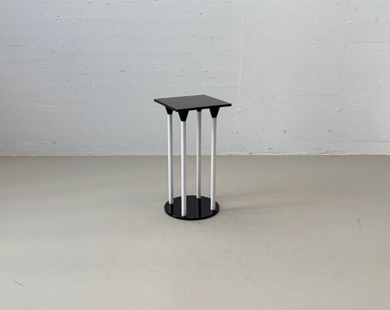 Image 1 of Set consisting of a standing table model 4581 with two Polo bar stools by Anna Castelli Ferrieri for Kartell, Italy, 1980s