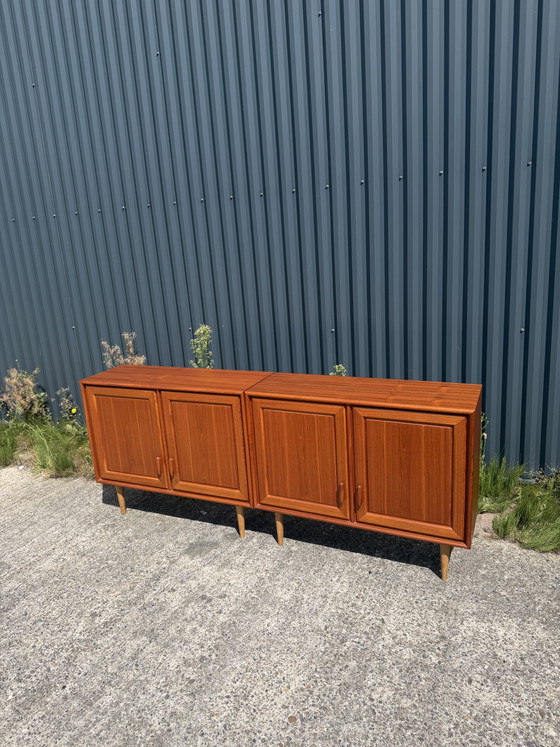 Vintage Teak Sideboard Dresser 2-Piece – Wood (photo 12 of 20)