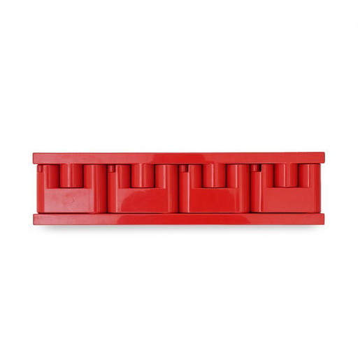 Porte-manteau "Minivip" en plastique rouge par Benanti et Brunori pour Velca, années 1960.
