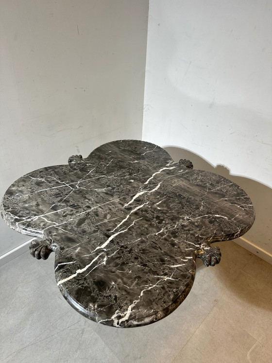 Vintage Black Marble Center Table – Dining tables (photo 3 of 4)
