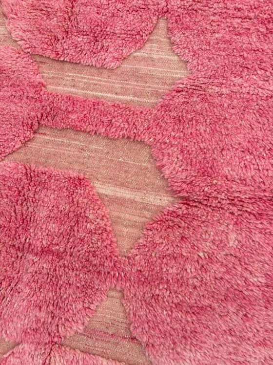 Image 1 of Handmade Pink 200X300cm, Soft and Plush Textured Rug, Bohemian Home Decor, Cozy Pink Area Rug with Tassels, Shaggy Carpet for