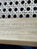 4 chaises vintage style Cesca Breuer en toile.