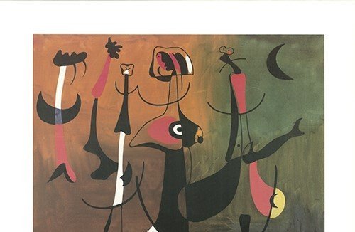 Image 1 of Stampa artistica &quot;Personaggi del ritmo&quot; di Joan Miró del 1934