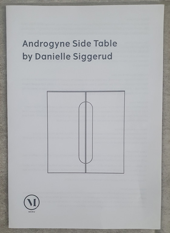 Image 1 of Authentic Design - Androgyne Marble Top Side Tables by Danielle Siggerud (Menu)