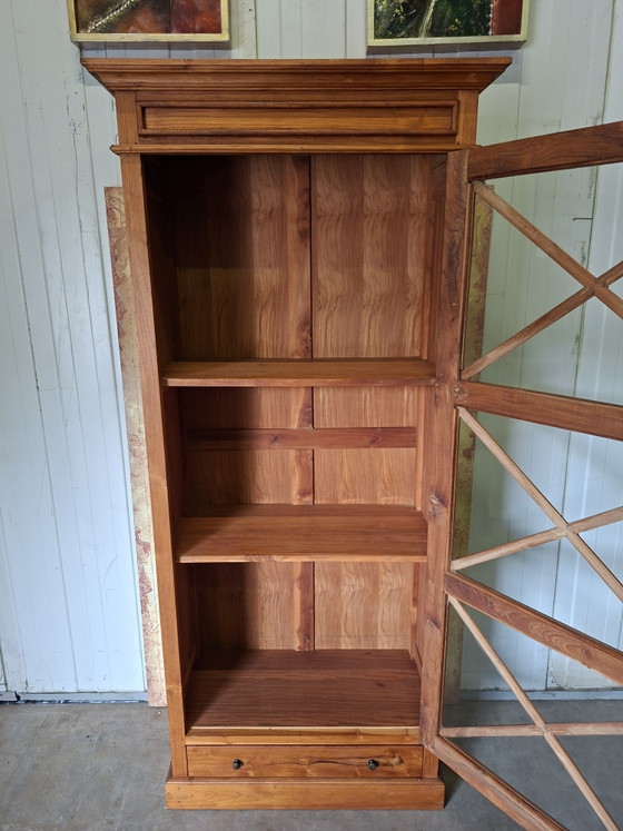 Image 1 of Teak display cabinet, china cabinet, buffet cabinet, dimensions 90x45cm and 200cm high.