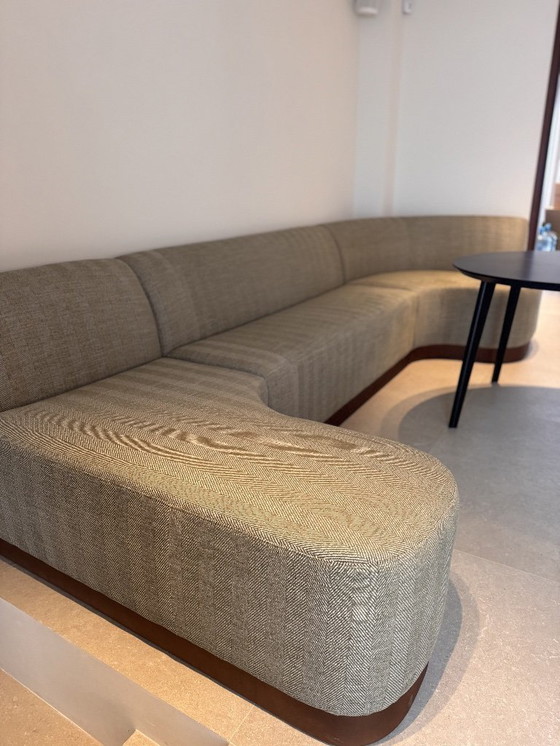 Image 1 of Nieuw! Keukenhoekbank/zitbank. Handgemaakt en van designstof.