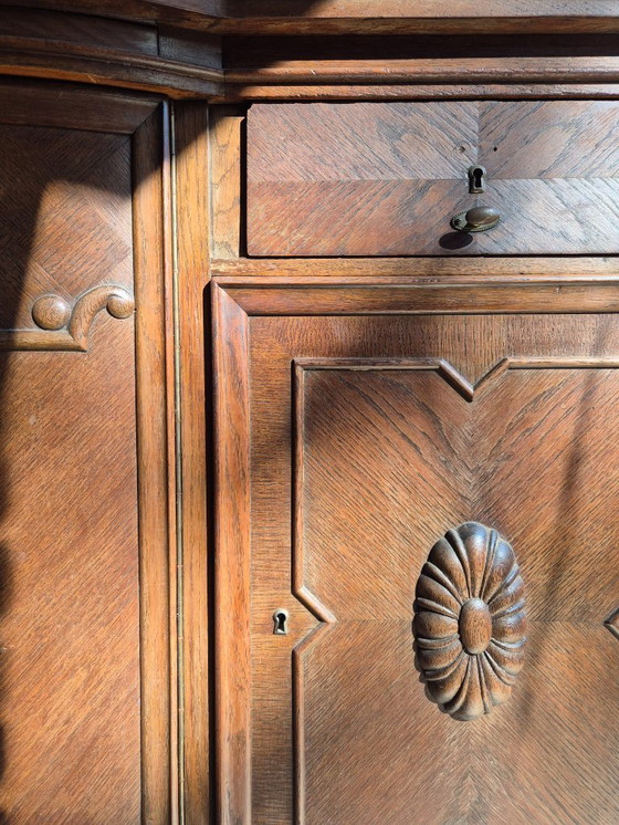 Image 1 of Antique Sideboard Buffet Cabinet