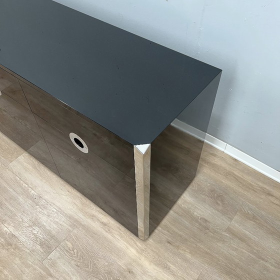 Buffet vintage en stratifié Mario Sabot, années 1970 – Buffet bas, Metal, lamine (photo 7 of 9)