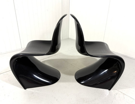 Image 1 of 2 x First Edition Panton Chairs Verner Panton Herman Miller 1960's
