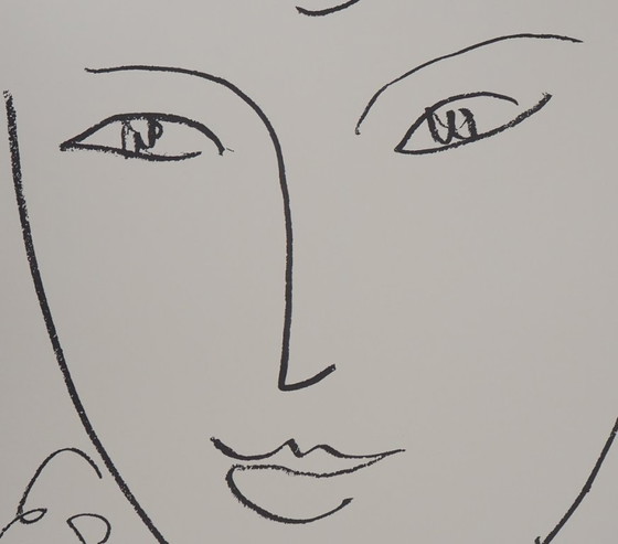 Henri Matisse : Portrait de La Pompadour, Affiche D'Époque En Lithographie – Paper (photo 5 of 6)