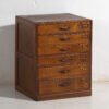 Small antique Japanese file cabinet - Showa Period (c. ) #2 – Filing cabinets, Metal (photo 6 of 40)