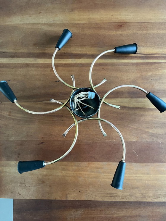 Image 1 of Seltene Propeller-/Sputnik-Deckenlampe aus den 1950er Jahren