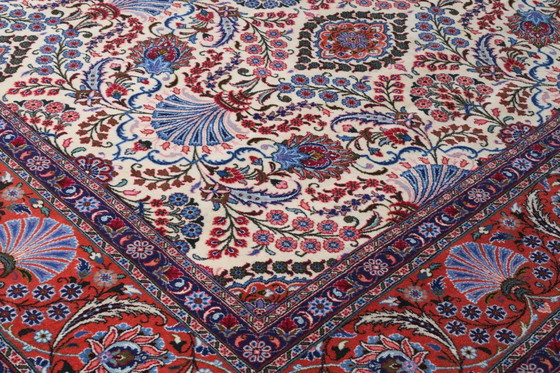 Image 1 of Persian carpet Yazd Sherkat 4.15 x 3.02 Oriental carpet fine No. 70
