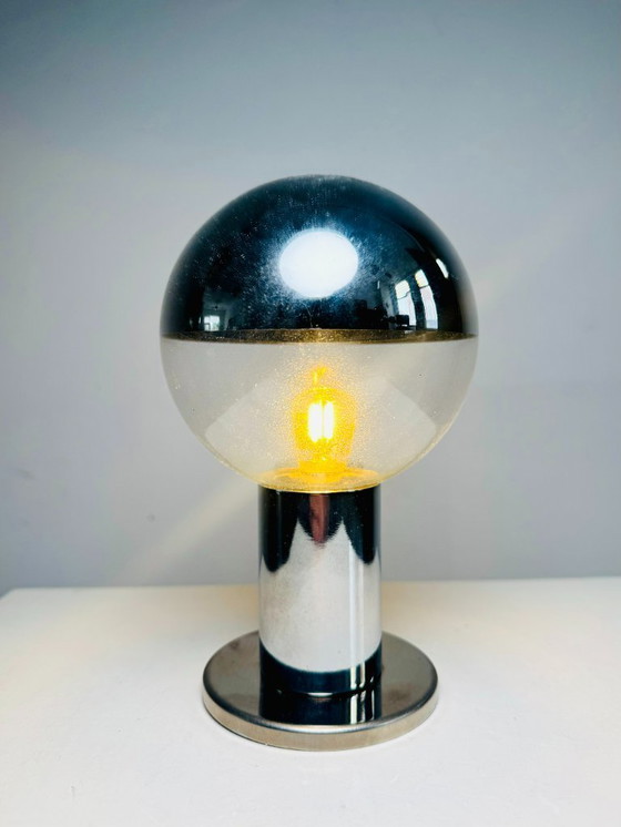 Image 1 of Lámpara de mesa cromada de Motoko Ishii para Staff Leuchten, Alemania, década de 1970