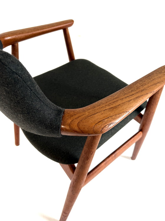 6x GM11 restaurées, Glostrup Møbelfabrik ‘60 – Chaises de salle à manger, Wood, Wool (photo 11 of 15)