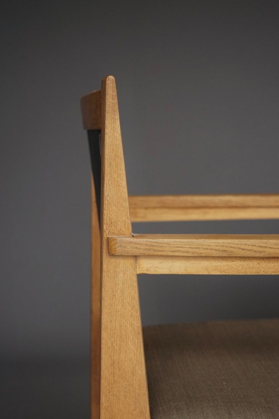 Image 1 of Fauteuils Art Déco en chêne, par Henk Wouda, années 1920, lot de 2