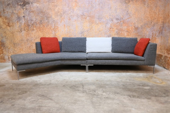 Image 1 of B&B Italia Charles sofá esquinero de diseño en tejido gris