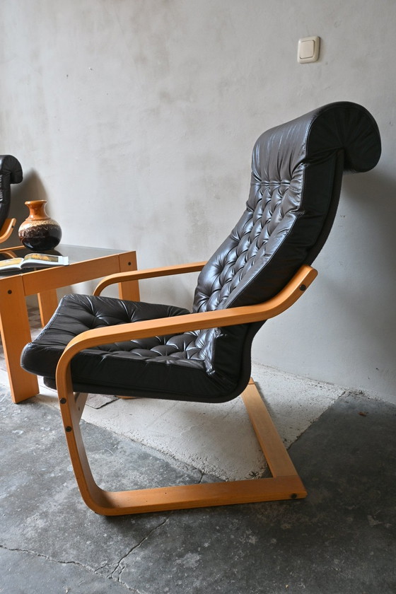 Image 1 of Set poltrona vintage/tavolino POEM Noboru Nakamura/Ikea