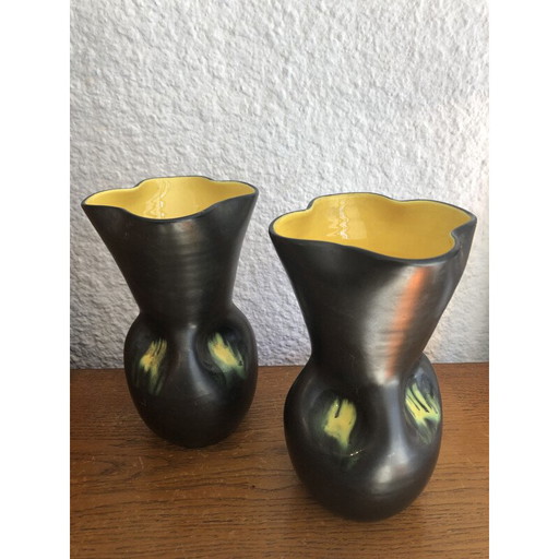Paire de vases vintage Elchinger