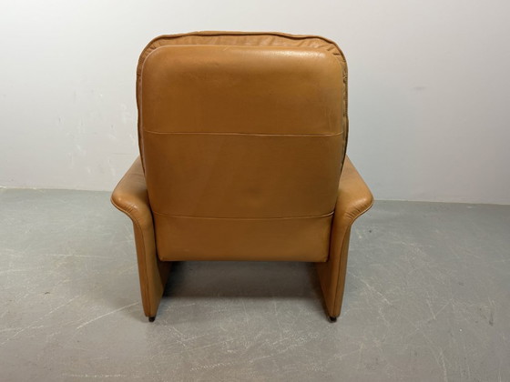 Image 1 of Mid-Century Design De Sede Cognac Leather Lounge Chair Model DS-50, Switzerland 1970s.