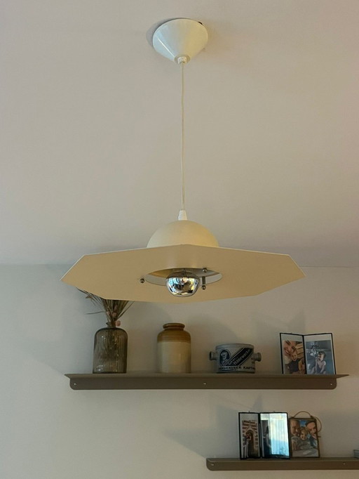 Seltene DL Lamps Holland Octagon 'UFO' Pendelleuchte (1980er Jahre)