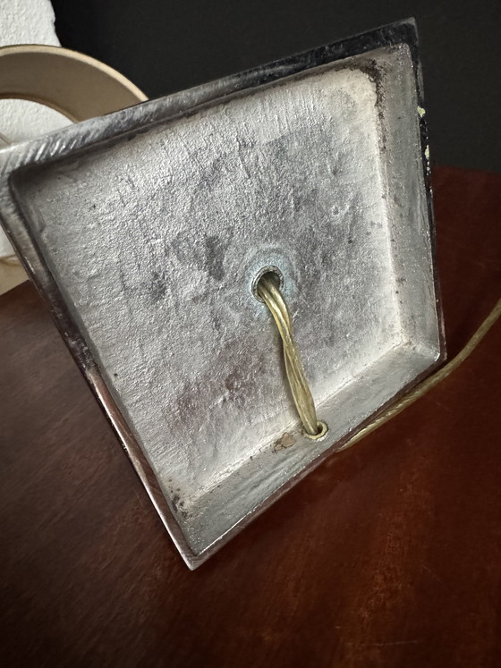 Image 1 of Art Deco lamp in chrome and crystal